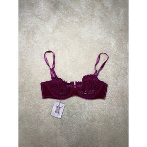 NWT Savage x Fenty Velvet Vixen 36C Pink Bra
